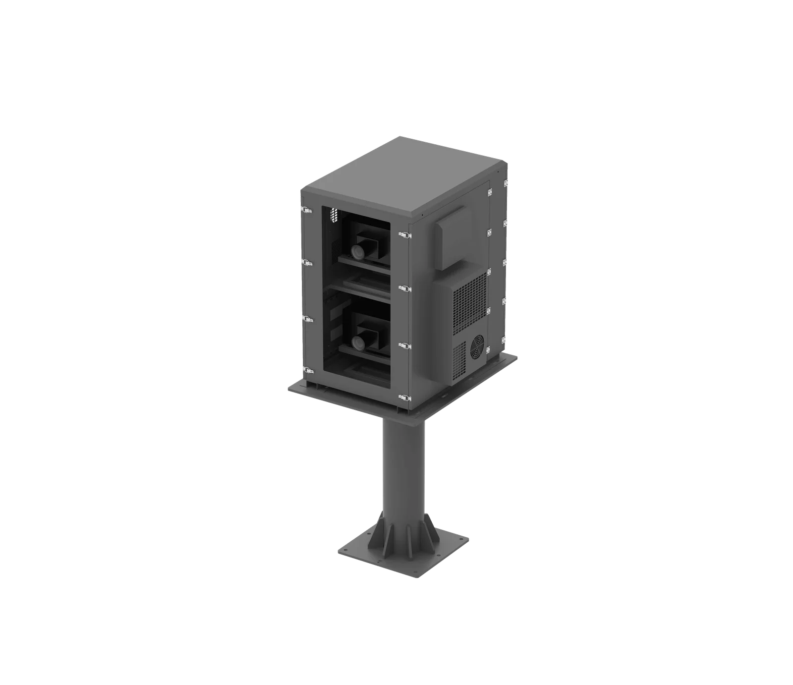 Dual-Projector Vertical Stacking Enclosure