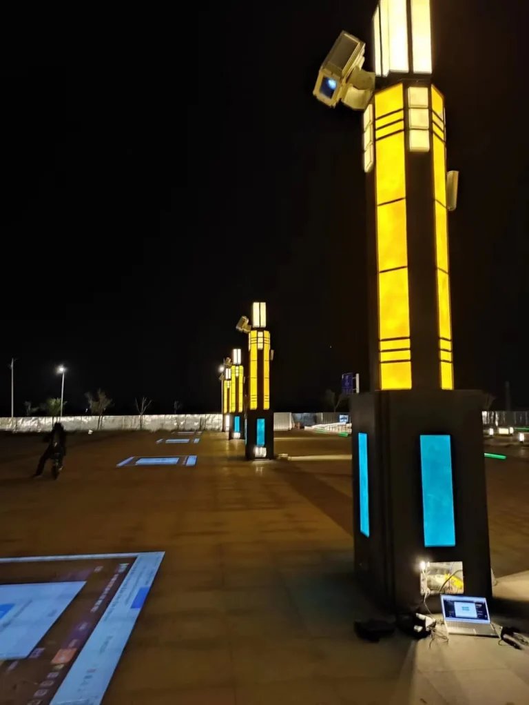 Outdoor Projector Enclosures for Ground and Stair Projection