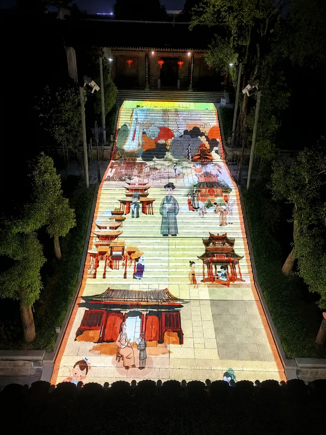Stair Projection Installation