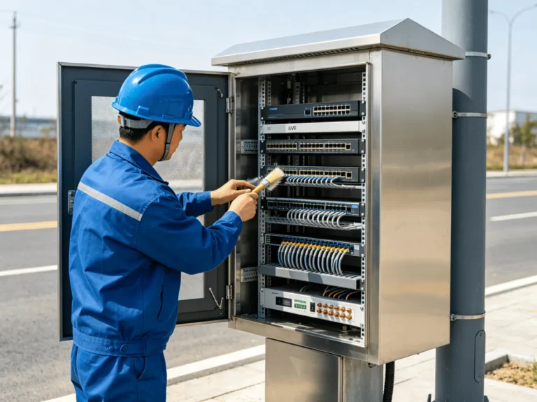 How Temperature and Humidity Control Works in an Outdoor Network Cabinet